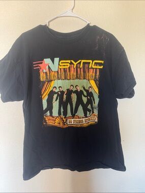 Hot Topic Black 'N Sync No Strings Attached Graphic Tee